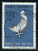 Türkiye 1972 Mi 2251 20th Anniversary Of The Participation Of Türkiye To NATO | Symbol For Security, NATO Emblem - Oblitérés