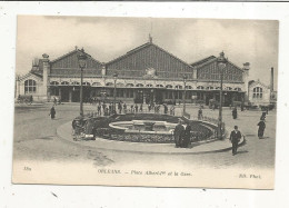 Cp, Chemin De Fer ,LA GARE, 45, ORLEANS, Et Place ALBERT Ier, écrite - Stazioni Senza Treni