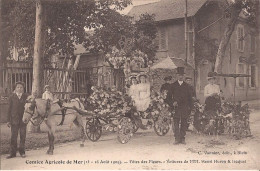 41 - Mer - Comice Agricole (15-16 Août 1909) - Fête Des Fleurs - Voitures De MM. Huron Et Jacquet  Goat Cart - Mer