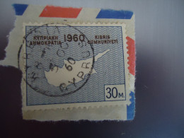 CYPRUS USED STAMPS  MAPS   WITH POSTMARK KYRINIA 1960 - Sonstige & Ohne Zuordnung