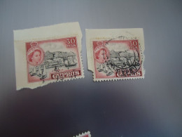 CYPRUS USED STAMPS   2  WITH POSTMARK - Other & Unclassified