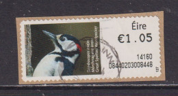 IRELAND  -  2013 Great Spotted Woodpecker SOAR (Stamp On A Roll)  CDS  Used On Piece As Scan - Usados