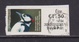 IRELAND  -  2013 Great Spotted Woodpecker SOAR (Stamp On A Roll)  CDS  Used On Piece As Scan - Usados