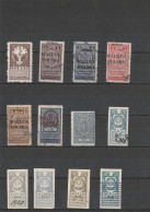 Polen  1919-1939 Republik Steuermarken 12 Verschiedene Siehe Bild - Revenue Stamps