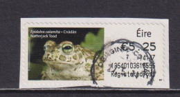 IRELAND  -  2013 Natterjack Toad SOAR (Stamp On A Roll)  CDS  Used On Piece As Scan - Used Stamps