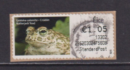 IRELAND  -  2013 Natterjack Toad SOAR (Stamp On A Roll)  CDS  Used On Piece As Scan - Used Stamps