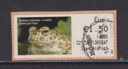 IRELAND  -  2013 Natterjack Toad SOAR (Stamp On A Roll)  CDS  Used On Piece As Scan - Oblitérés