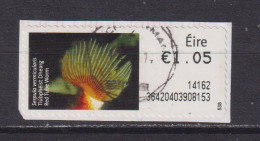 IRELAND  -  2013 Red Tube Worm SOAR (Stamp On A Roll)  CDS  Used On Piece As Scan - Usados