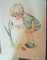 ILLUSTRATA ILLUSTRATORE Lungers Hausen  BAMBINA  FIORE COCCINELLA  N1940 JH10274 - Hausen, Lungers