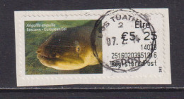 IRELAND  -  2013 European Eel SOAR (Stamp On A Roll)  CDS  Used On Piece As Scan - Oblitérés