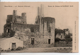 Carte Postale Ancienne Environs D'Airvault - Ruines Du Château De Glénay (Sud-Ouest) - Airvault