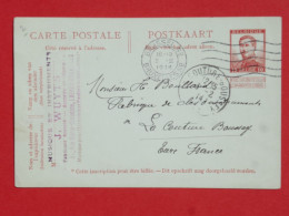 BQ11  BELGIQUE   BELLE CARTE ENTIER 1914  BRUSSELS A LA COUTURE B. FRANCE    +AFFRANCH. PLAISANT  + - Otros & Sin Clasificación