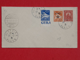 BQ11  ALGERIE TUNISIE  BELLE LETTRE BINATIONALITé  1931 ALGER +LUXEMBOURG +SURCHARGE  +AFF. PLAISANT   + - Storia Postale