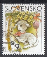 SLOVAKIA 508,used,falc Hinged,Easter 2005 - Oblitérés