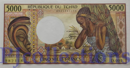 CHAD 5000 FRANCS 1984/85 PICK 11 AUNC - Chad