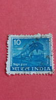 INDE - INDIA - Timbre 1966 : Chemins De Fer, Trains - Locomotive électrique - Usati