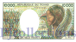 CHAD 10000 FRANCS 1984/91 PICK 12a AUNC - Chad