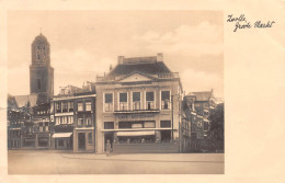 ZWOLLE - GROOTE MARKT - POSTED IN 1937 ~ AN OLD POSTCARD WITH DAMAGE #2318212 - Zwolle