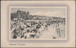 The Sands, Weymouth, Dorset, 1910 - Edward Hitch Postcard - Weymouth