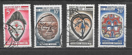 TIMBRE OBLITERE DU CONGO BRAZZA DE 1966 N° MICHEL 111/14 - Oblitérés