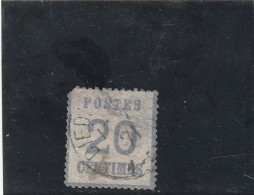 ///   FRANCE  ///   Alsace Lorraine 20 Cts Bleu  Défectueux - Used Stamps