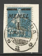 MEMEL N° 67 Barre De Droite Brisée CACHET KLAIPEDA - Used Stamps