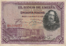 España Spain Espagne 50 PESESTAS 1928 - Autres - Europe