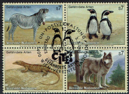 Vereinte Nationen Wien 1993, MiNr.: 143-146, 4erBlock Mit FDC Gestempelt - Used Stamps