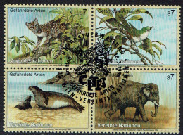 Vereinte Nationen Wien 1994, MiNr.: 162-165, 4erBlock Mit FDC Gestempelt - Used Stamps