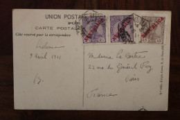 1911 Ak Cpa Palacio Monserrate Sintra Portugal Republica Cover - Covers & Documents