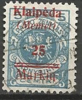 MEMEL Occupation Lituanienne N° 96 OBL - Used Stamps