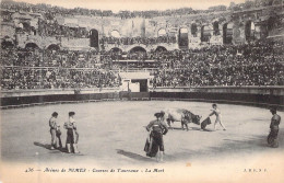 FRANCE - 30 - NIMES - Courses De Taureaux - La Mort - Carte Postale Ancienne - Nîmes