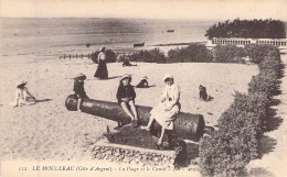 FRANCE - 33 - LE MOULLEAU - La Plage Et Le Canon - Carte Postale Ancienne - Autres & Non Classés