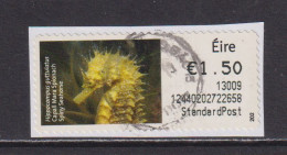 IRELAND  -  2012 Spiny Seahorse SOAR (Stamp On A Roll)  CDS  Used On Piece As Scan - Used Stamps