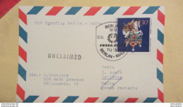 DDR: Luftpost-Karte Mit 30 Pf Kunstwerke SoSt. INTERFLUG BERLIN-MALTA 2.4.86 Zurück-Vermerk, Rs.Eingangsstpl  Knr: 1687 - Luftpost