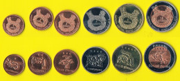 Mundo Azteca Set 6 Coins( Bimetal) - 2012 - Andere - Amerika