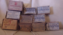 LOT DE 10 BOITES ANCIENNES ALLUMETTES DANS LEUR JUS - Matchboxes