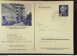 DDR Bis 64: Bildp-Gs-Karte Leipziger Messe Mit 12 Pf Pieck Bedarf An Dresdner Firma Vom 17.5.51 Knr: P47/0 - Postkaarten - Gebruikt