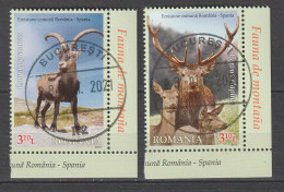 Rumänien 2012 Gemeinschaftsausgabe Mit Spanien Wild  Hirsch Ziegen Mi 6656 + 6657 Gestempelt Used - Used Stamps