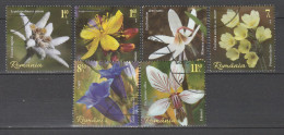 Rumänien 2019 Gebirgsblumen Blumen Enzian Edelweiss Mi 7595 - 7600 Gestempelt Used - Used Stamps