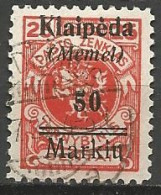MEMEL Occupation Lituanienne N° 97 OBL - Used Stamps