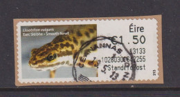 IRELAND  -  2012 Smooth Newt SOAR (Stamp On A Roll)  CDS  Used On Piece As Scan - Used Stamps
