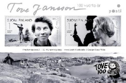 Finland 2014 Tove Jansson 100 Ann Set Of 2 Stamps In Block Mint - Ungebraucht