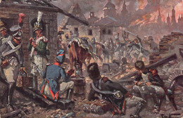 Napoléon - Episode De L'Incendie De Moscou - Illustration - Carte Postale Animée - Personnages Historiques