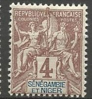 SENEGAMBIE ET NIGER  N° 3 NEUF*  CHARNIERE / MH - Nuevos