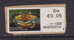 IRELAND  -  2012 Green Crab SOAR (Stamp On A Roll)  CDS  Used On Piece As Scan - Gebraucht