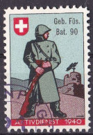 Schweiz Soldatenmarke O/used (A3-24) - Vignettes