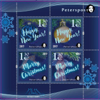Finland 2017 Christmas And New Year Peterspost Block Mint - Unused Stamps
