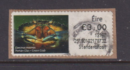 IRELAND  -  2012 Green Crab SOAR (Stamp On A Roll)  CDS  Used On Piece As Scan - Gebraucht