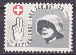 Schweiz Soldatenmarke **/MNH (A3-24) - Vignetten